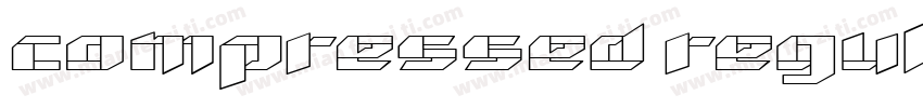 compressed regular字体转换